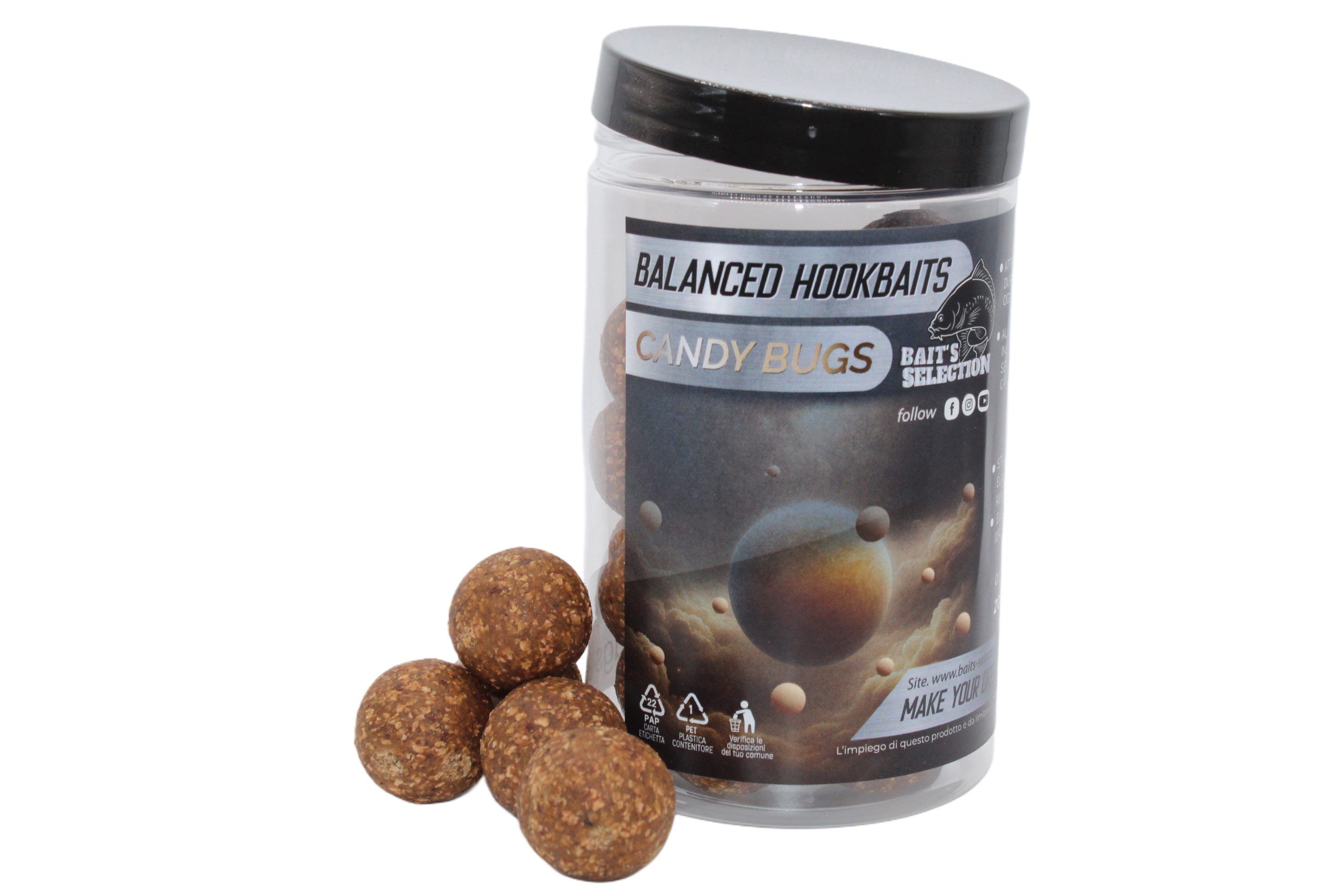 balanced hookbaits Squid Lemon Pepper - Bait's Selection - Top Carpfishing Selfmade Boiles